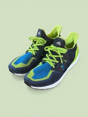 Male Adidas UltraBoost 2.0 Solar Slime Multicolor Size 13 Sneakers AQ4002 2015